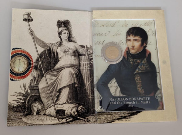 NL* MALTA 2 EURO 2023 NAPOLEONE BONAPARTE FDC set zecca COINCARD