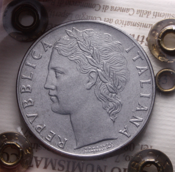 NL* Italia Repubblica 100 Lire MINERVA 1957 qFDC Perizia Straziota Michele