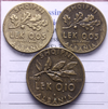NL* VEIII ALBANIA Lotto 3 pezzi 0,05 LEK 1940 e 0,10 LEK 1940 come da foto