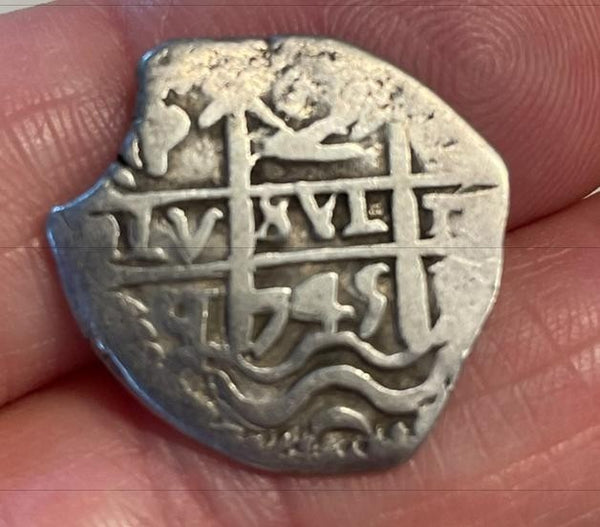 NL* SPAGNA FILIPPO V 2 REALES ARGENTO 1745 Zecca di Potosi Bolivia