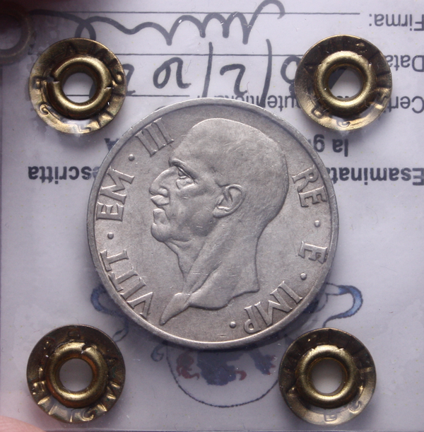 NL* VEIII 5 LIRE ARGENTO FECONDITA' 1936 XIV SPL Perizia Filisina Massimo