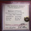 NL* VEIII Italia 1 LIRA IMPERO 1941 XIX Q.FDC Perizia ESPOSITO MARCO