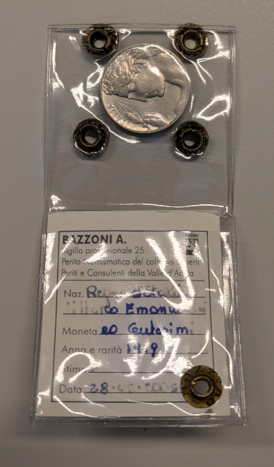NL* VEIII Italia 20 CENTESIMI 1919 DONNA LIBRATA qFDC Perizia Angelo Bazzoni