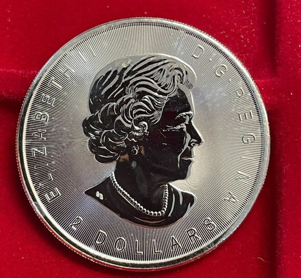 NL* CANADA 2 Dollari 2017 3/4 OZ ONCIA ARGENTO PURO Animali Selvatici LUPO FDC