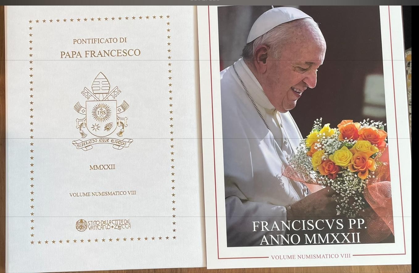 NL*CITTA' DEL VATICANO PAPA FRANCESCO Volume Numismatico 2022 VIII Divis. e Coin