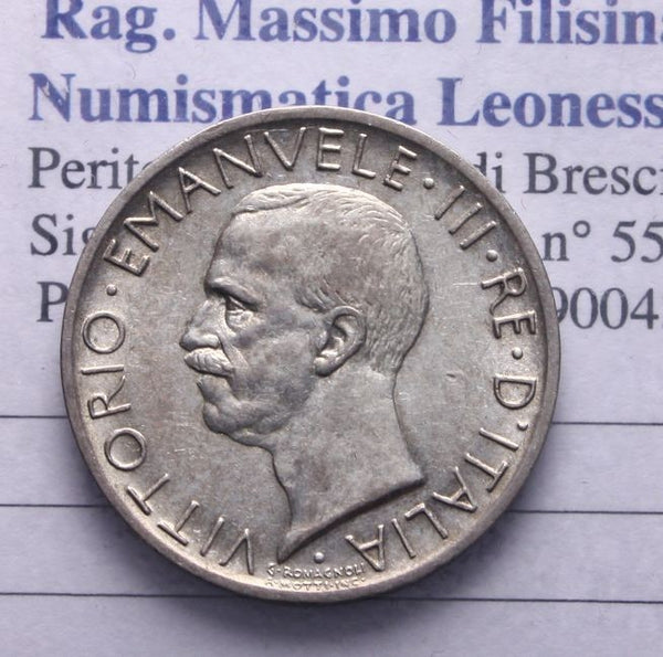 NL* VEIII 5 LIRE ARGENTO AQUILOTTO 1927 ** 2 Rosette ECCELLENTE CONSERVAZIONE