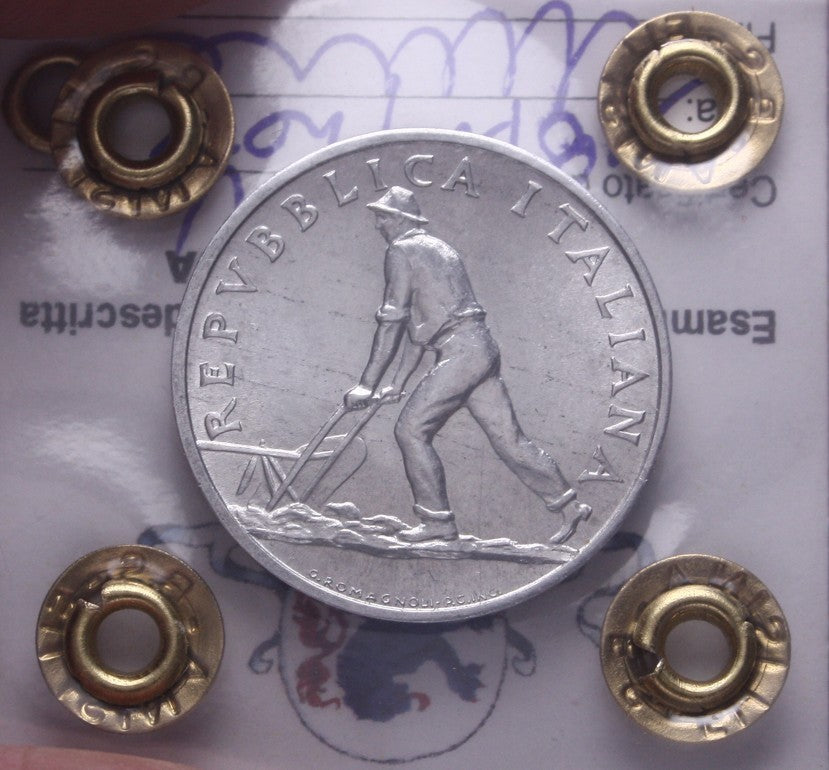 NL* Italia Repubblica 2 LIRE ARATRO 1948 QFDC/FDC Perizia Filisina Massimo