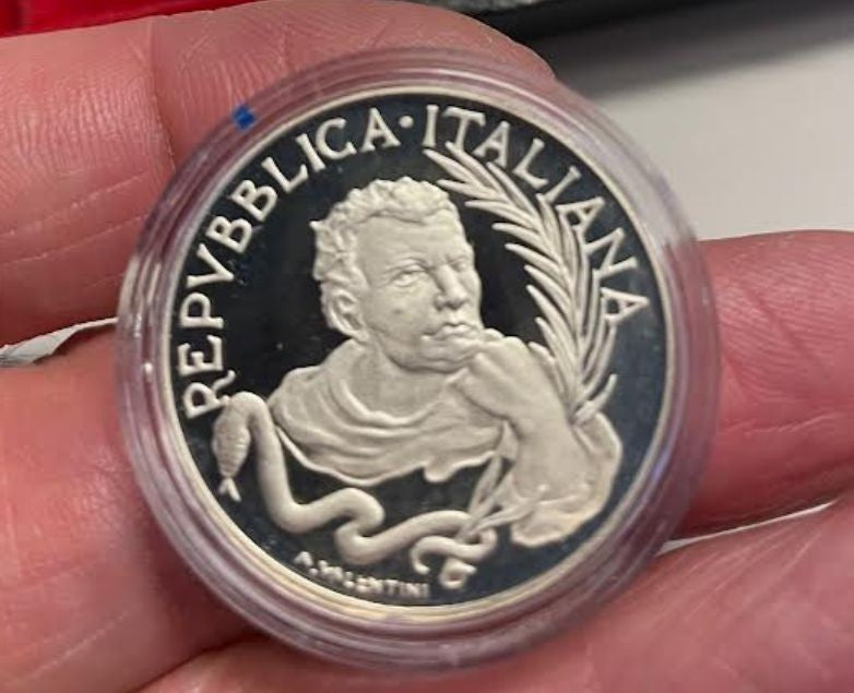 NL*ITALIA 500 Lire Argento 1989 T. CAMPANELLA FS PROOF da Divisionale Zecca Oblò
