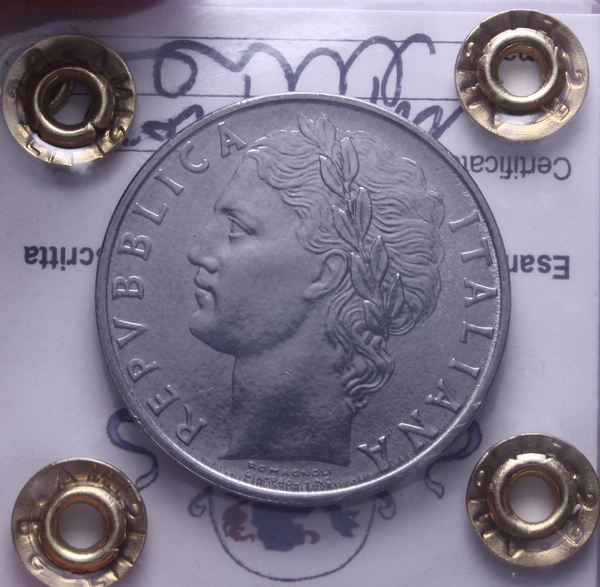 NL* Italia Repubblica 100 LIRE MINERVA 1964 FDC Perizia Filisina Massimo