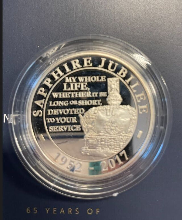 EN*ENGLAND Elizabeth II 5 POUNDS SILVER 2017 SHINE THROUGH THE AGES PROOF