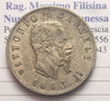 NL* ITALY VEII 2 LIRE Silver VALUE 1863 NAPLES NC Q.SPL Appraisal Filisina M.