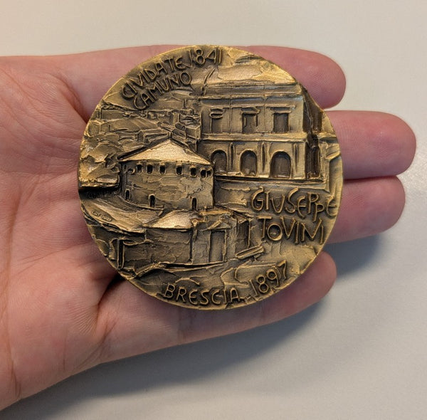 NL* BRESCIA Medaglia Bronzo GIUSEPPE TOVINI opus Maba