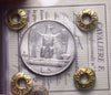 NL* VEIII Italia 5 LIRE ARGENTO AQUILOTTO 1928 * 1 Rosetta raro QFDC C Cavaliere