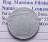 NL* Italia Repubblica 5 LIRE DELFINO 1956 RARA come da foto