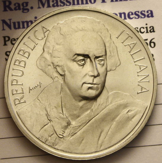 NL* ITALY 1000 Lire Silver 1999 VITTORIO ALFIERI FDC Uncirculated