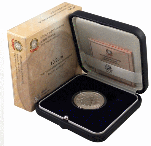 NL* ITALIA Repubblica 10 EURO Argento 2006 ANDREA MANTEGNA FDC set Zecca
