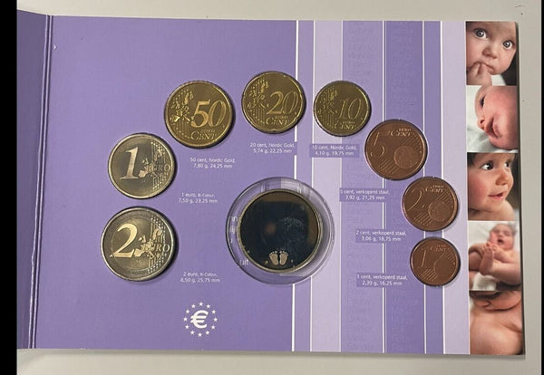 NL* NETHERLANDS Divisional EURO 2002 8 VALUES + MEDAL EURO COINS FDC - B UNC