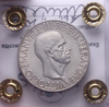 NL* VEIII Italia 10 LIRE ARGENTO IMPERO 1936 XIV QFDC/FDC Perizia Filisina