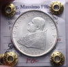 NL* POPE JOHN XXIII 500 LIRE SILVER 1961 III PF Grading Filisina Massimo