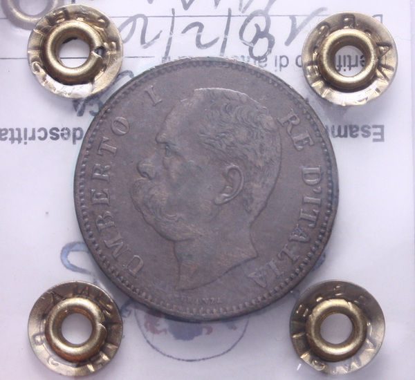 NL* UMBERTO I 5 CENTESIMI Rame 1895 ROMA RARA BB Perizia Filisina Massimo