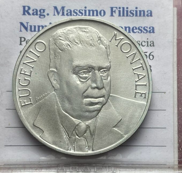 NL* ITALIA Repubblica 1000 Lire Argento 1996 EUGENIO MONTALE FDC da Divisionale