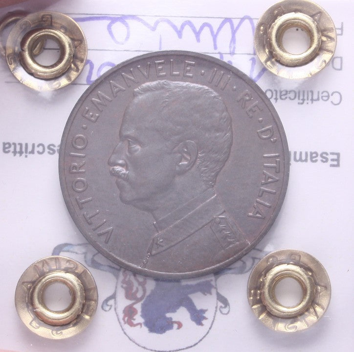 NL*VEIII 5 CENTESIMI ITALIA SU PRORA 1915 QFDC/FDC Perizia Filisina Massimo