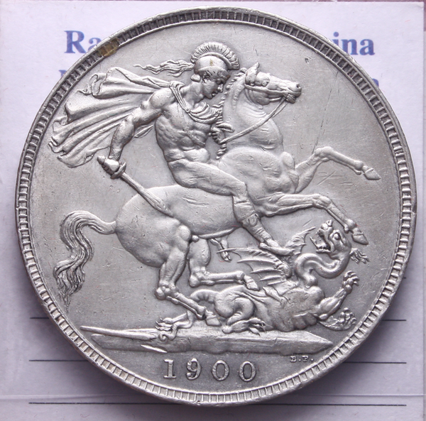 NL* INGHILTERRA REGINA VITTORIA CROWN Corona argento 1900 zecca Londra