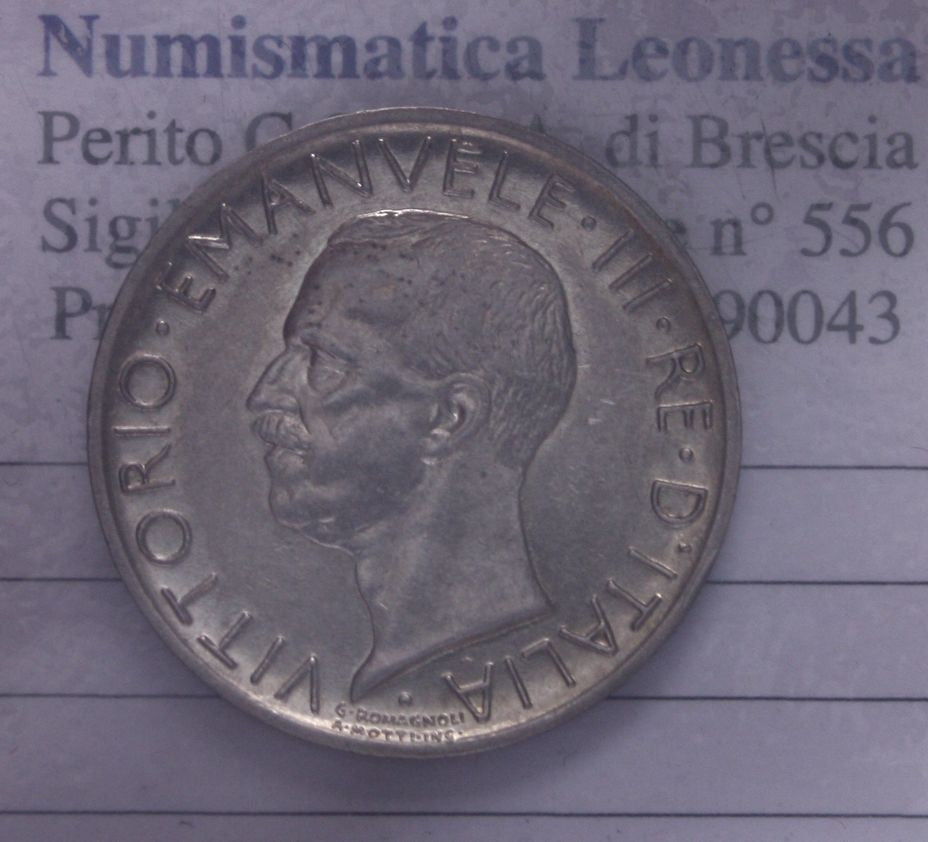 NL* VEIII ITALIA 5 LIRE ARGENTO AQUILOTTO 1929 * 1 Rosetta top super prezzo