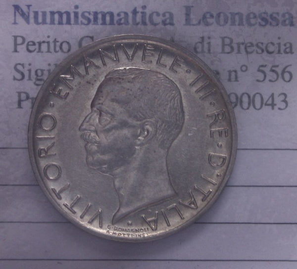NL* VEIII ITALIA 5 LIRE ARGENTO AQUILOTTO 1929 * 1 Rosetta top super prezzo