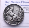 NL* VEIII ITALIA 10 LIRE ARGENTO BIGA 1927 ** 2 rosette A PESO