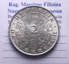 NL* AUSTRIA 2 SCHILLING Argento 1931 WOLFGANG AMADEUS MOZART come da foto