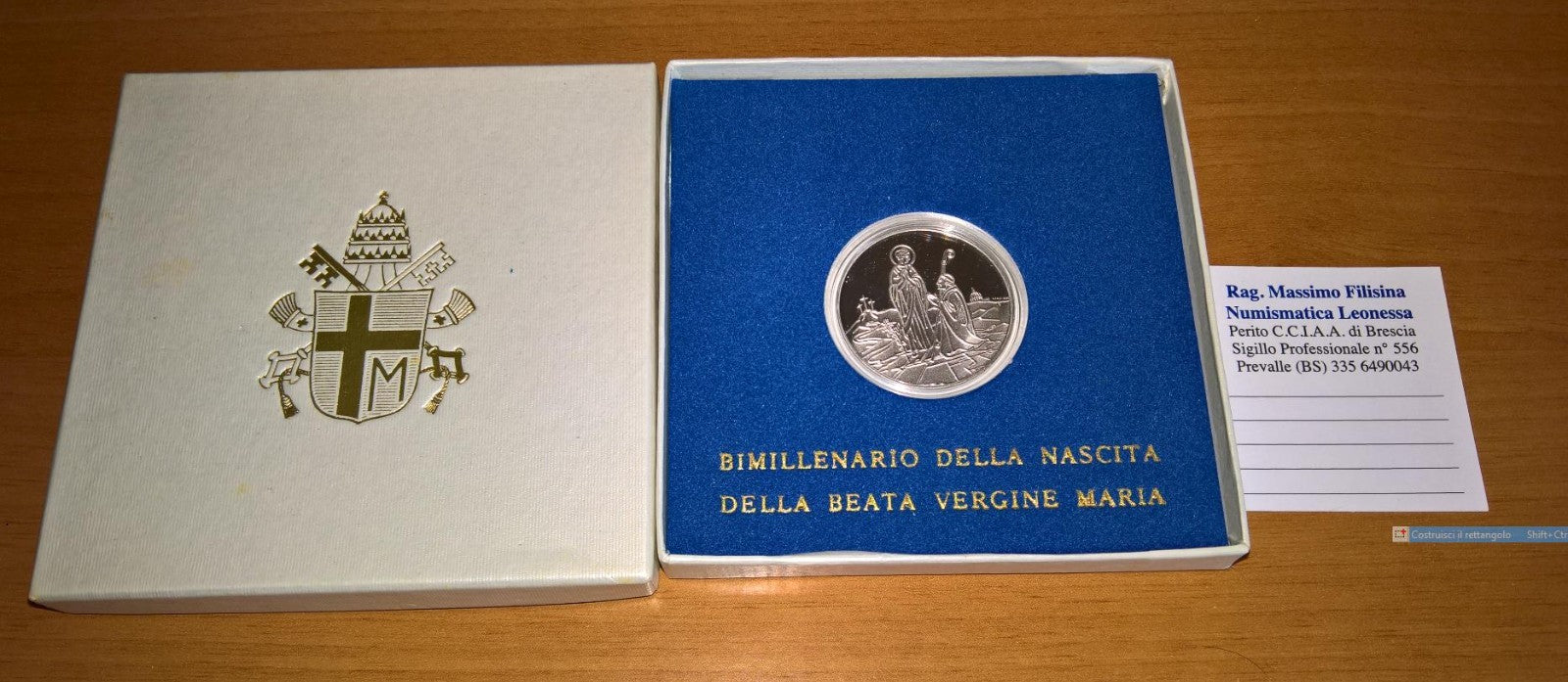 NL* VATICANO 500 LIRE Argento 1984 BEATA Vergine MARIA PROOF set zecca