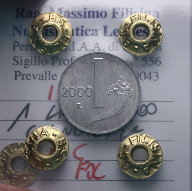 NL* Italia Repubblica 1 LIRA CORNUCOPIA 2000 NC FDC Perizia Filisina Massimo