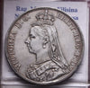 NL* INGHILTERRA REGINA VITTORIA SILVER CROWN Corona Argento 1887 Super con patin