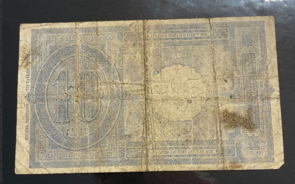 NL* UMBERTO I banconota BIGLIETTO DI STATO da 10 LIRE 10 SETTEMBRE 1923 1143