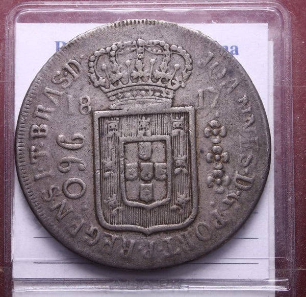 NL* BRASILE JOAO JOANNES VI 960 Reis in argento 1817 eccellente per la tipologia