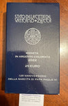 NL*VATICANO FRANCESCO 25 EURO ARGENTO 2022 125° NASCITA PAOLO VI Proof set Zecca