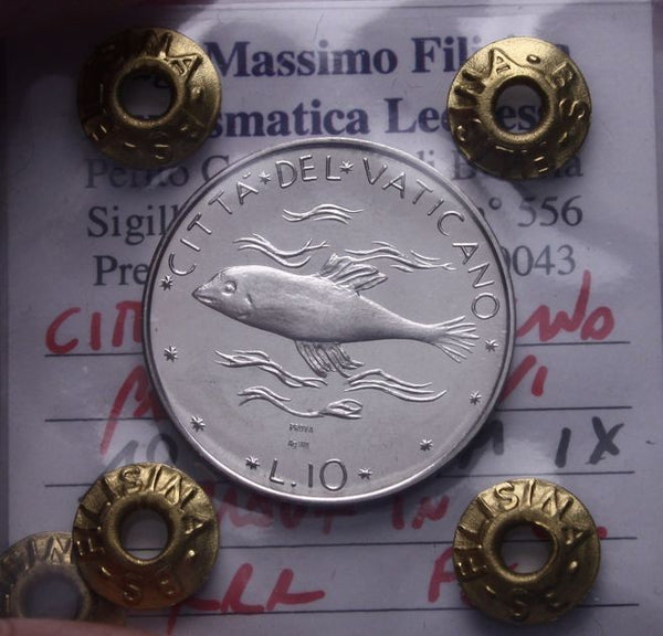 NL* ROMA PAOLO VI SERIE 8 PROVE Pattern IN ARGENTO 1971 IX 8 Valori FDC Perizia