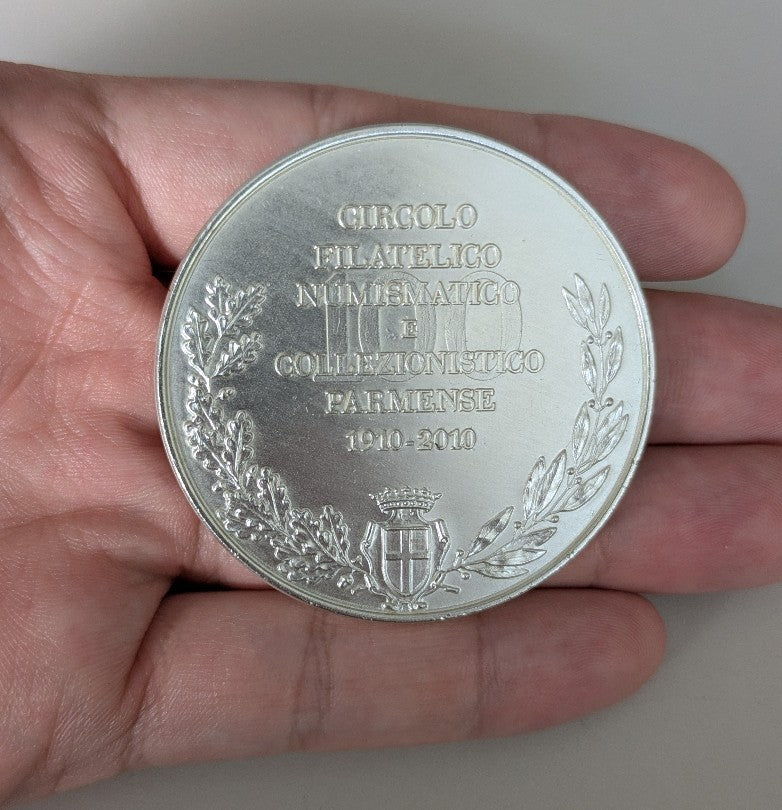 NL* PARMA Medaglia Bronzo 100° CIRCOLO FILATELICO NUMISMATICO PARMENSE 2010