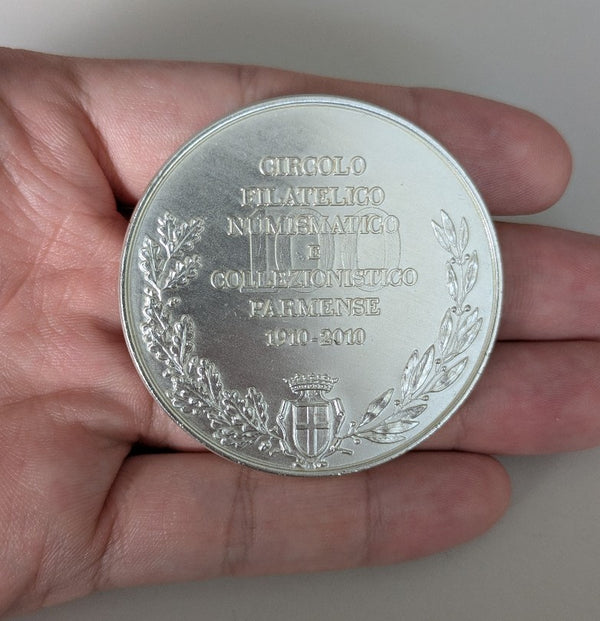 NL* PARMA Medaglia Bronzo 100° CIRCOLO FILATELICO NUMISMATICO PARMENSE 2010