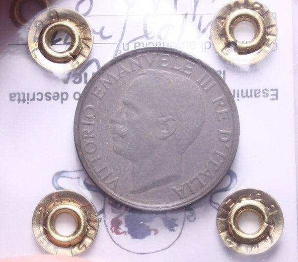 NL* VEIII Italia 10 CENTESIMI APE 1920 QFDC Perizia Filisina Massimo