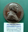 NL * POPE PIUS XII Bronze Medal 1942 IV Angels in flight over St. Peter's dome NR3
