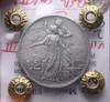 NL* VEIII 2 Lire ARGENTO 1911 CINQUANTENARIO QSPL colpetto Perizia Filisina