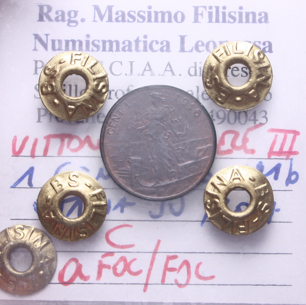 NL* VEIII Italia 1 CENTESIMO 1916 ITALIA SU PRORA QFDC/FDC Perizia Filisina * 2
