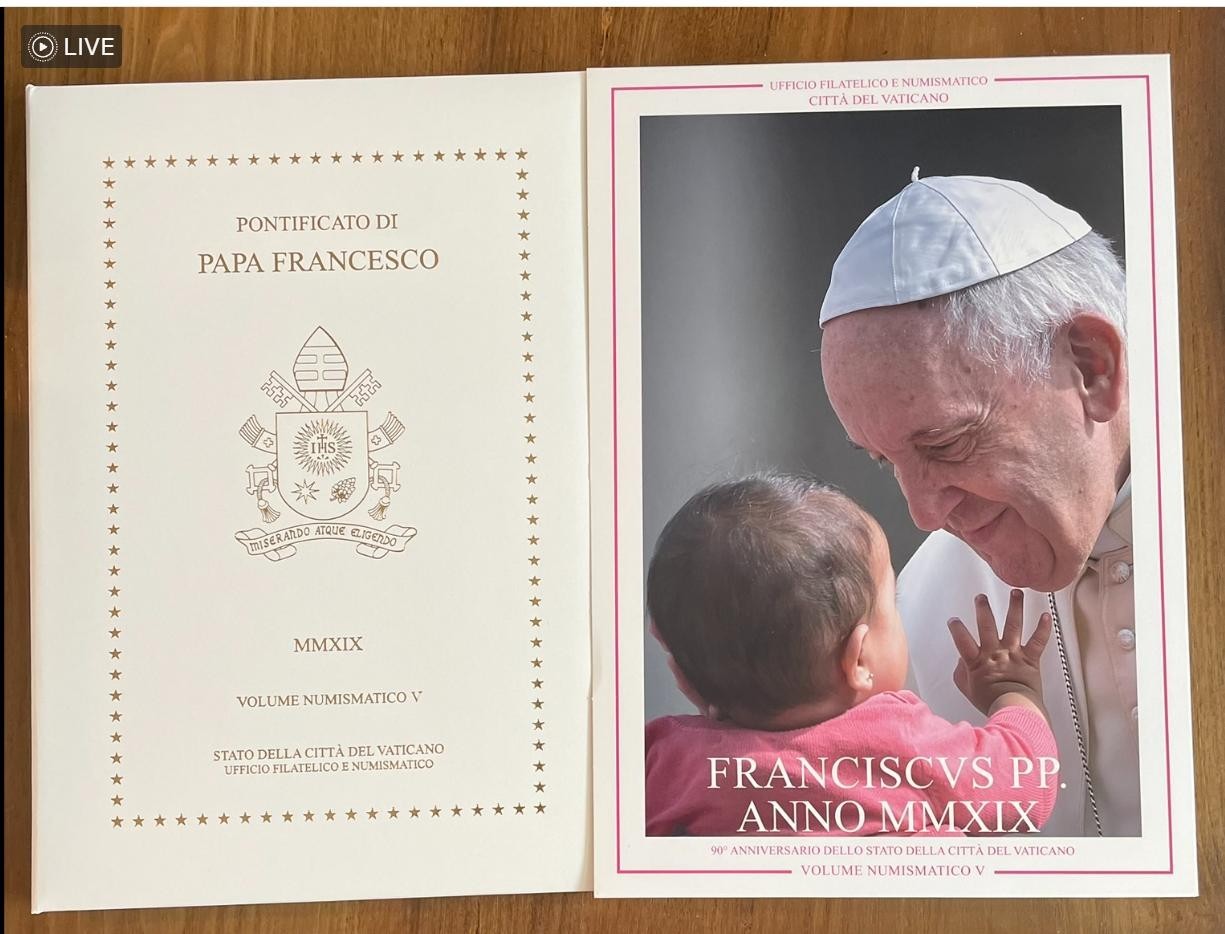 NL*CITTA' DEL VATICANO PAPA FRANCESCO Volume Numismatico 2019 V Divisionale+coin