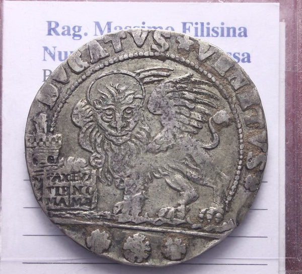 NL* VENEZIA Doge LUDOVICO MANIN 1789 1797 1 DUCATO in ARGENTO eccellente conserv