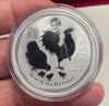 NL* AUSTRALIA 1 Dollaro 2017 Serie Lunar ANNO DEL GALLO 1 Oncia Argento Puro