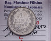 NL* SAN MARINO 1 LIRA Argento 1906 ROMA Q.FDC/FDC Perizia Filisina Massimo