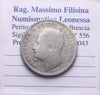 EN* BULGARIA KING FERDINAND I 1 LEV Silver 1891 Excellent Condition
