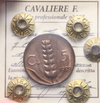 NL*VEIII Italia 5 CENTESIMI SPIGA 1929 OTTIMO FDC RAME ROSSO Perizia Cavaliere